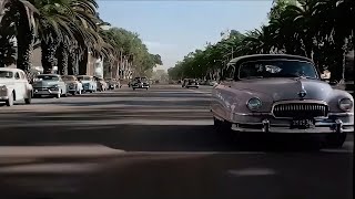 A Day in Los Angeles 1950's in color [60fps, Remastered] w\/sound design added