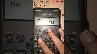 I want to try my new casio fx-350MS 2nd edition and learn.