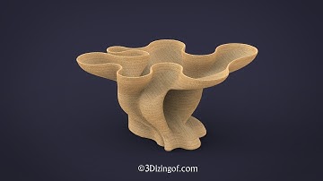 Dizingof designs - Bezier Tray - Math Decor by Dizingof  www.3Dizingof.com