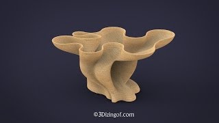 Dizingof Designs - Bezier Tray - Math Decor By Dizingof Www.3Dizingof.com