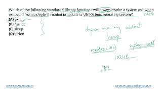 GATE 2021 SET-1 | OS | THREADED PROCESS | GATE TEST SERIES | SOLUTIONS ADDA | EXPLAINED BY POOJA