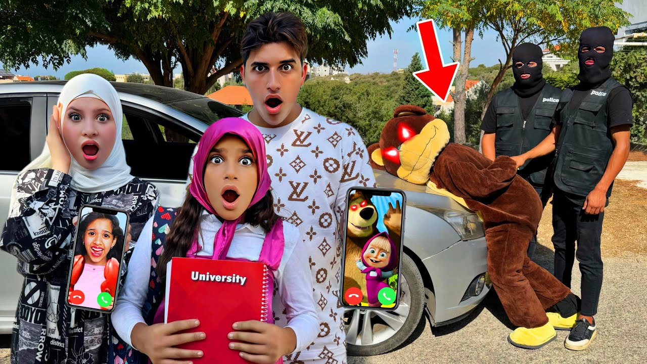 الشرطة قبضت على الدب الشرير بعد ما خطف ماشا من المدرسة…!!مخيف