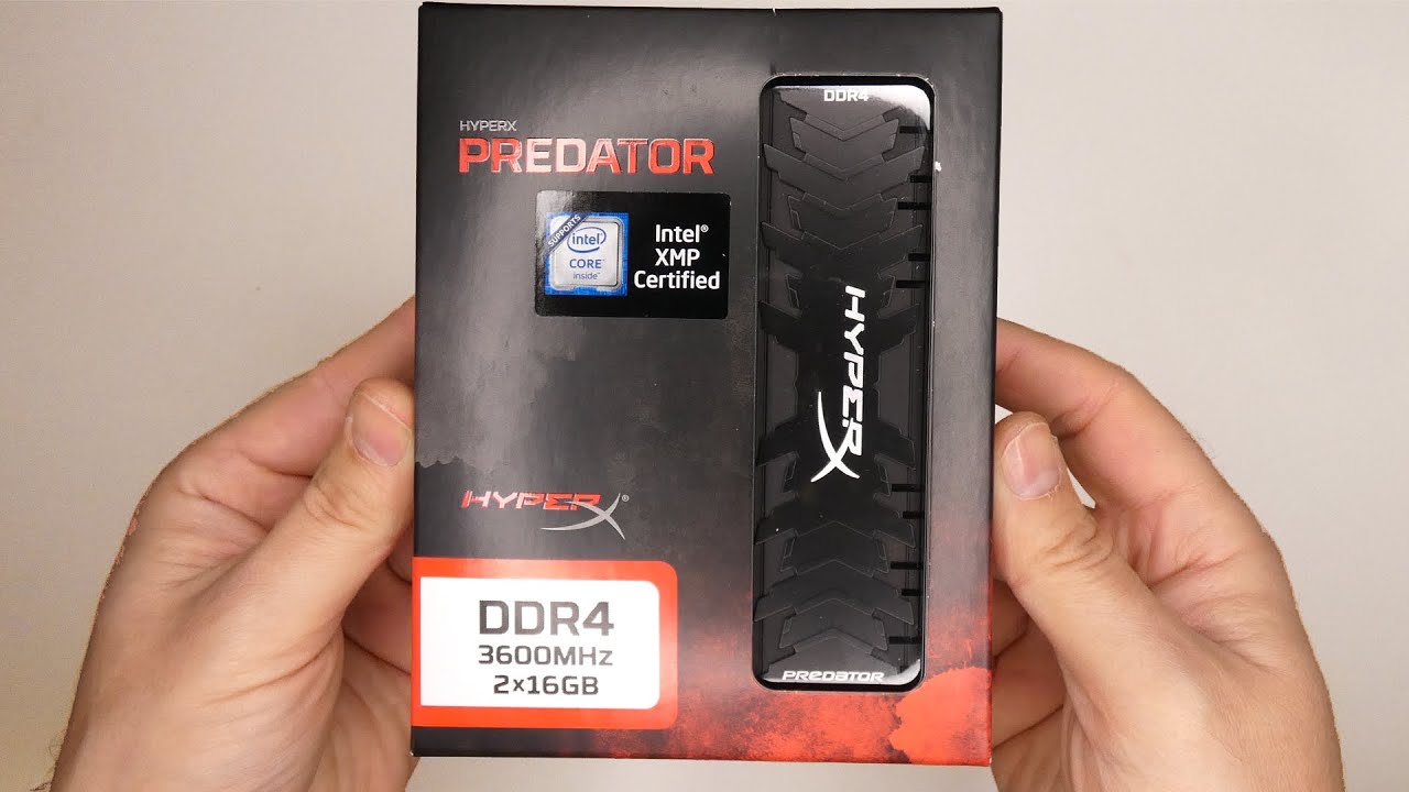 HyperX Predator 32GB DDR4-3600MHz (HX436C17PB3K2/32) (2X16GB) DUAL KIT RAM  - Unboxing - YouTube