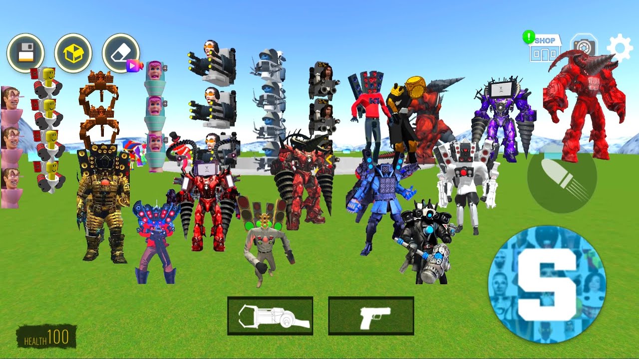 NEXTBOTS IN PLAYGRAUND NEW Update 3 Red Titan Multiverse vs Skibidi ...