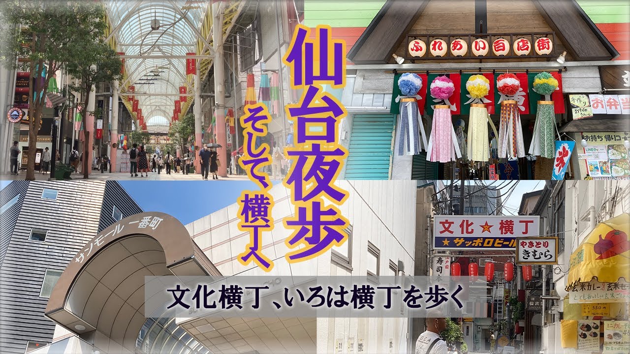 【杜の都・仙台】SWANから横丁まで歩いてみる【文化横丁、いろは横丁】