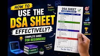 How to use the DSA Sheet effectively  Complete guide for beginners!