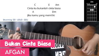 (Chord Mudah) Bukan Cinta Biasa - Afgan | Tutorial Gitar Mudah