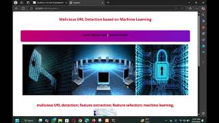 MALICIOUS URL DETECTION USINGMACHINE LEARNING