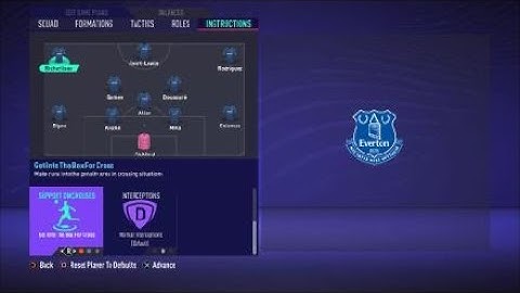 FIFA 21 Custom Tactics - Recreate 4-3-3 of Everton  + Instructions - Replicate real system