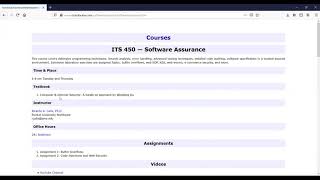 ITS 450 - Lec - Buffer overflows and Project Profile