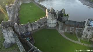 A flight over Chepstow castle!