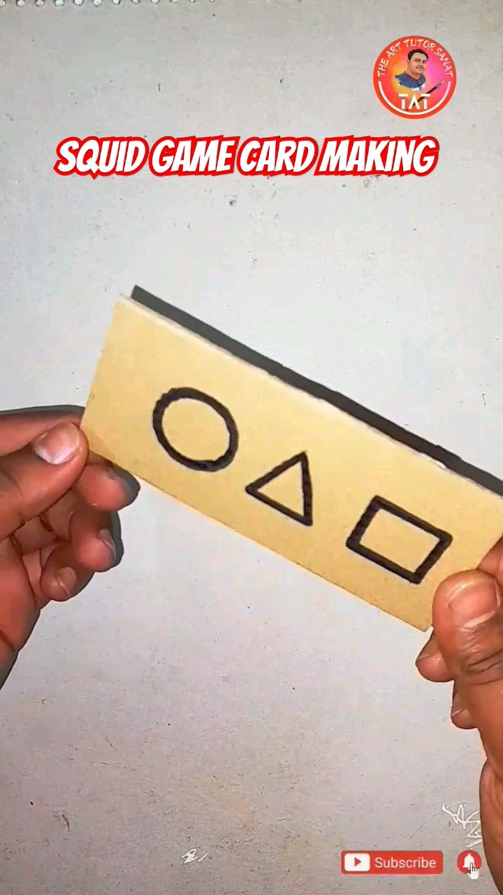 How To Make Squid Game Card Squid Game Ddakji Tutorial Art Oardefault 