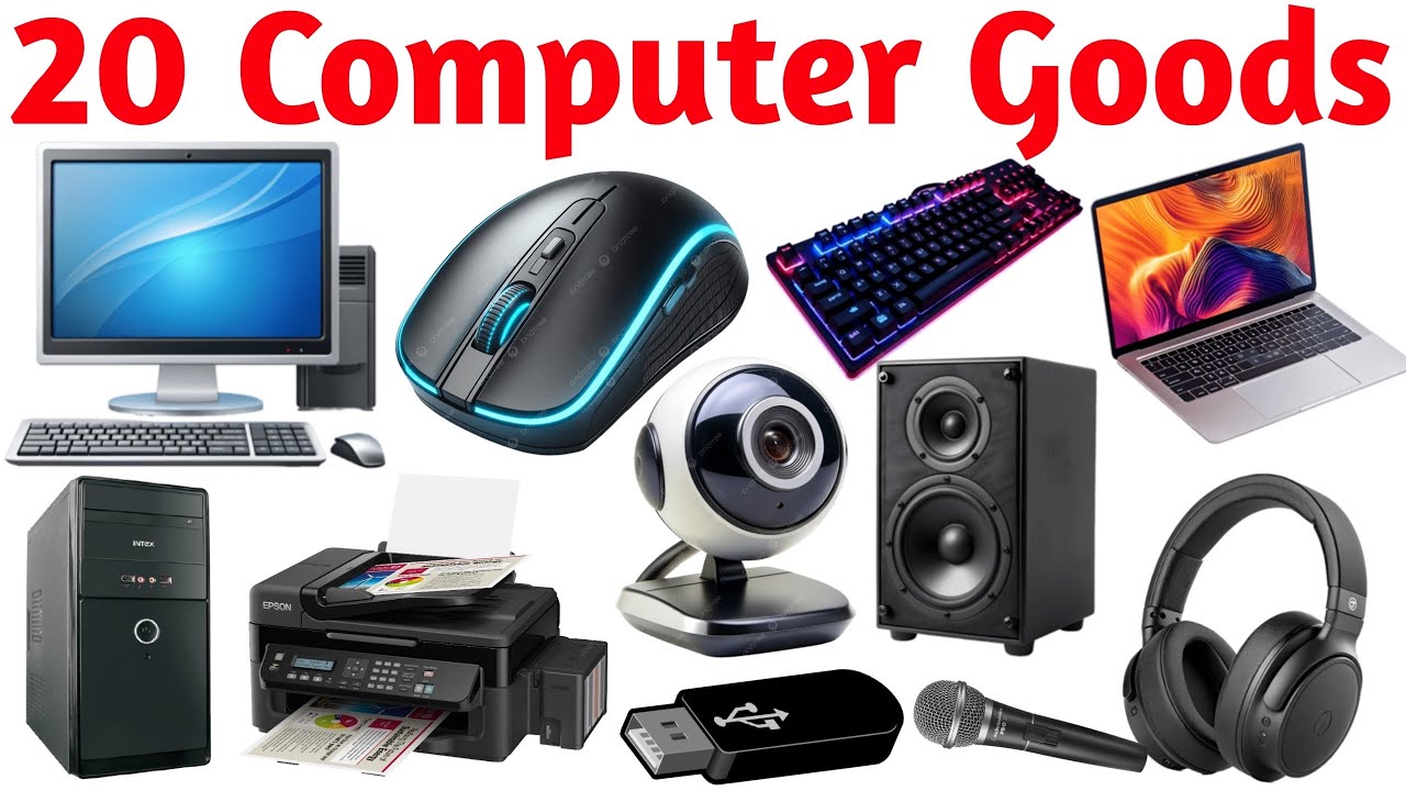 कंप्यूटर के 20 नाम | 20 Computer Objects Names with Picture & Sound for ...