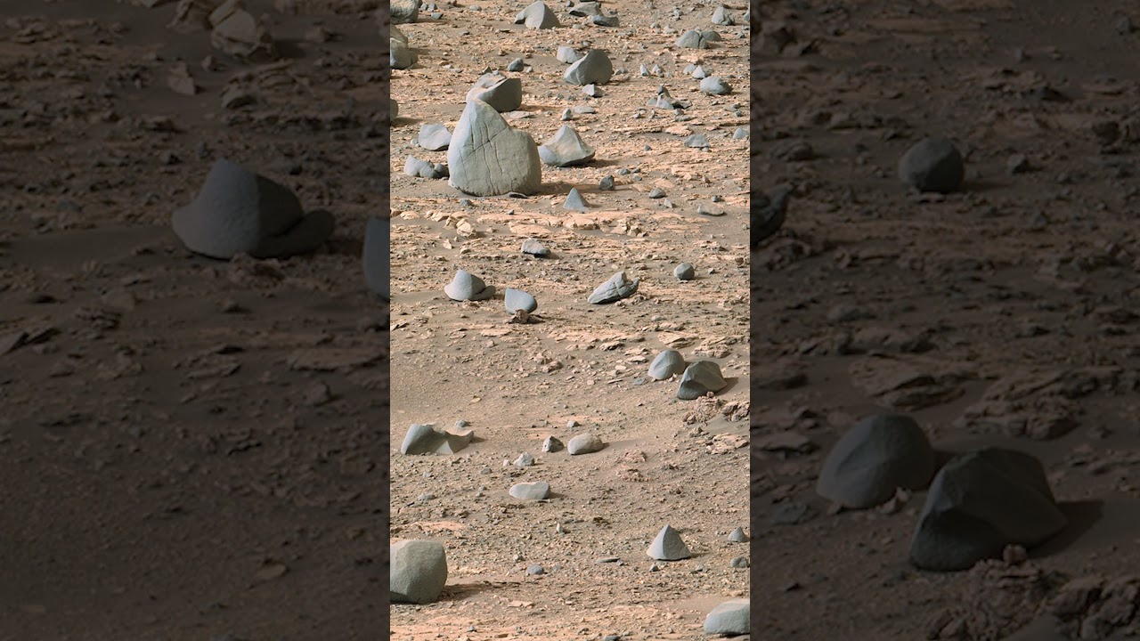 A Scratched Rock Found On Mars!