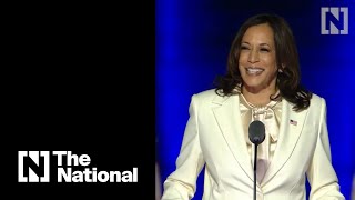US Vice President-elect Kamala Harris addresses nation in first speech