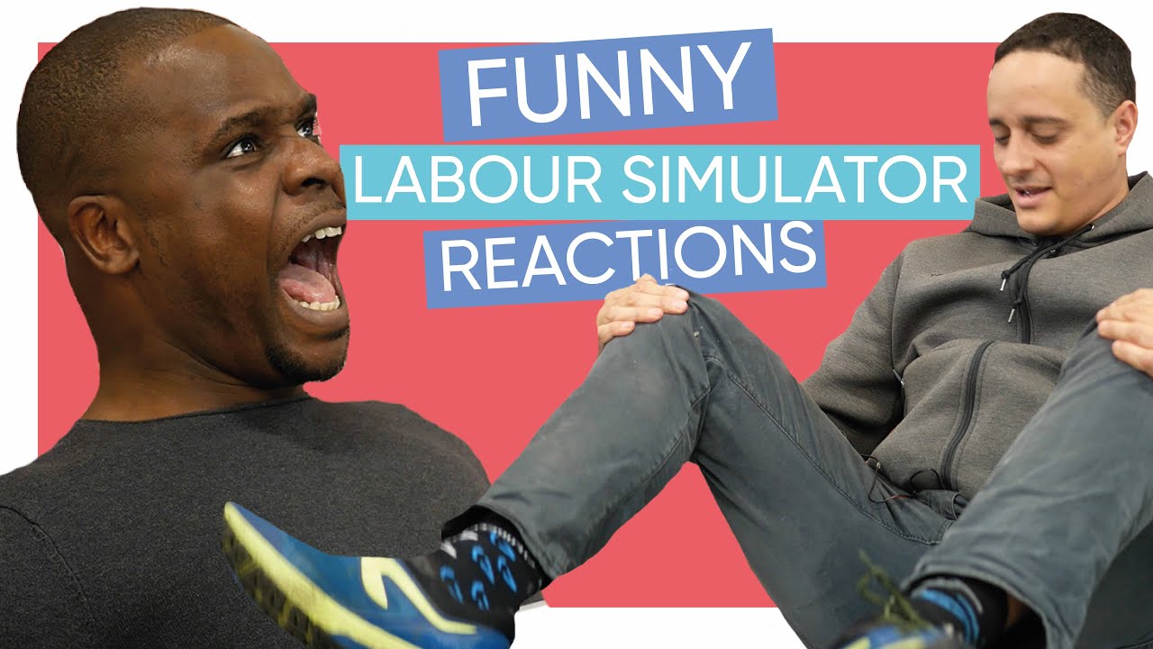 Dad tries out labour pain simulator to experience what his pregnant wife  will go through - and the results are hilarious