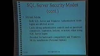 Chip Andrews   SQL Security Revisited