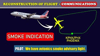 SMOKE INDICATION and return back | American Airbus A320 | Phoenix Sky Harbor airport