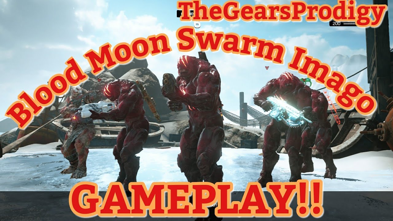 Blood Moon Swarm Imago Gameplay!! Gears of War 4 ~ Exclusive Character