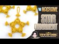 MACRAME | DIY Christmas Star Ornament Tutorial | Step by Step