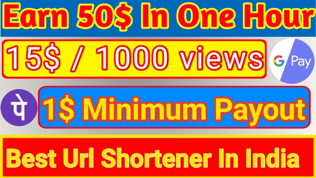 url shortener earn money online | url shortner self clicks | earn 10$ in one hour.