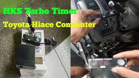 How to Install Turbo Timer Paano Mag Kabit ng Turbo Timer Sa Toyota Hiace Commuter #Toyotahiace#HKS