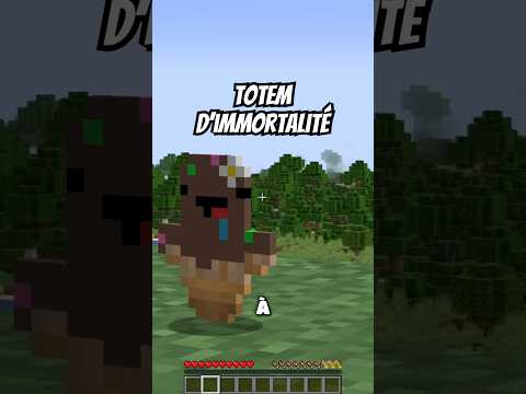 Je t’apprend à faire ton propre totem d’immortalité personnalisé ! #minecraft #minecrafttutorial #yt