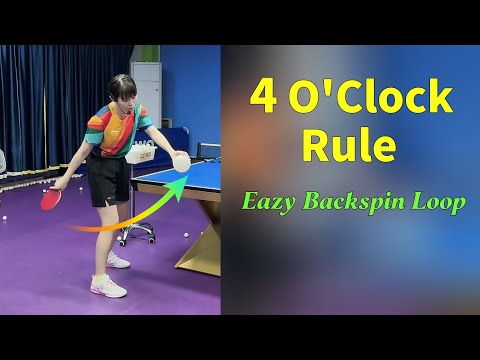 4 o'clock rule: 2 Simple Fixes for Your Forehand Loop Against Backspin