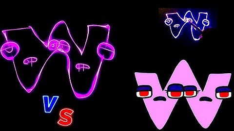 How to draw "W" | Alphabet | Neon Vocoded | Part 3