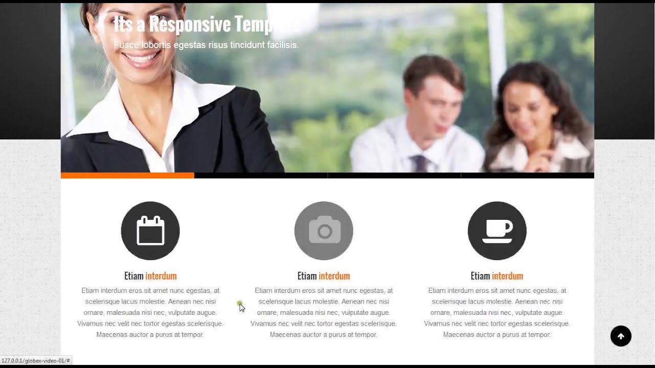 Globex - Responsive Business WordPress Theme : Create Page Layout using ...