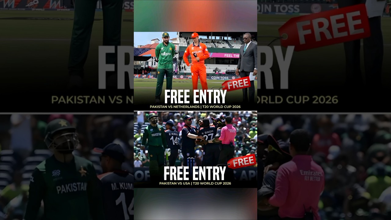FREE ENTRY announced for Pakistan vs USA T20 WC 2026 match  