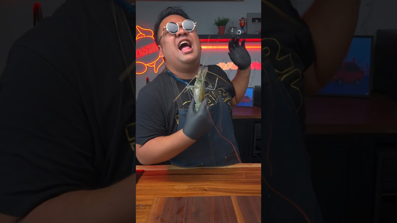 กุ้งแม่น้ำอบ หรือ เผาจะอร่อยกว่า #asmr #shorts