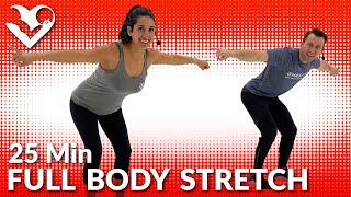25 Minute Full Body Stretching Exercises - How to Stretch to Improve Flexibility & Mobility Routine screenshot 5