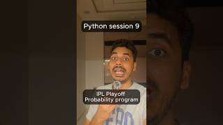 IPL Playoffs | Python session 9