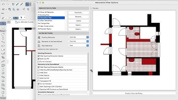 ArchiCAD Alterations Project 09 Renovation Filter for Demolition