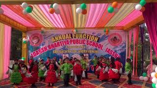 SSSVV Adarsh Bhartiya public school jassur dance reforms by nursery class beautiful performance 🌸🌸🌸🌸