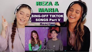 Reza - SING OFF TIKTOK SONGS PART V vs Mirriam Eka | With friend |REACTION!!