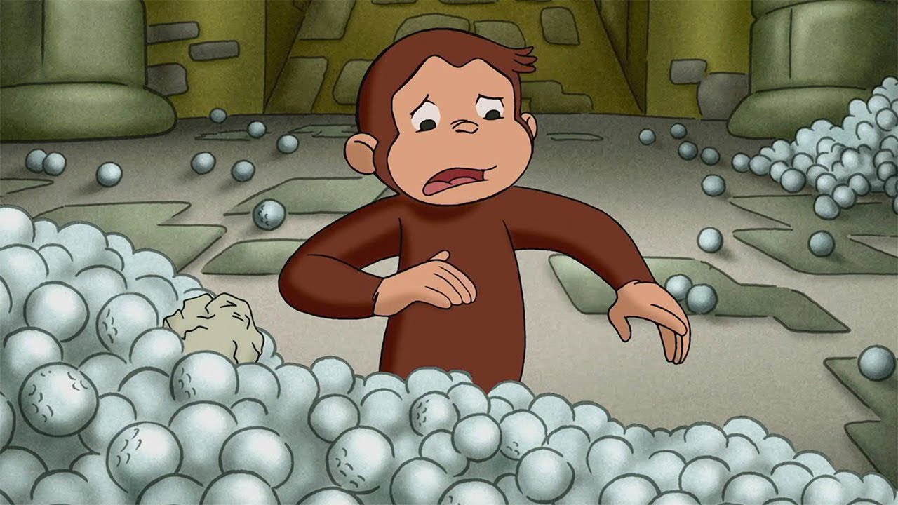 George Learns About Leverage 🏰⛳️ | Curious George Compilation ...