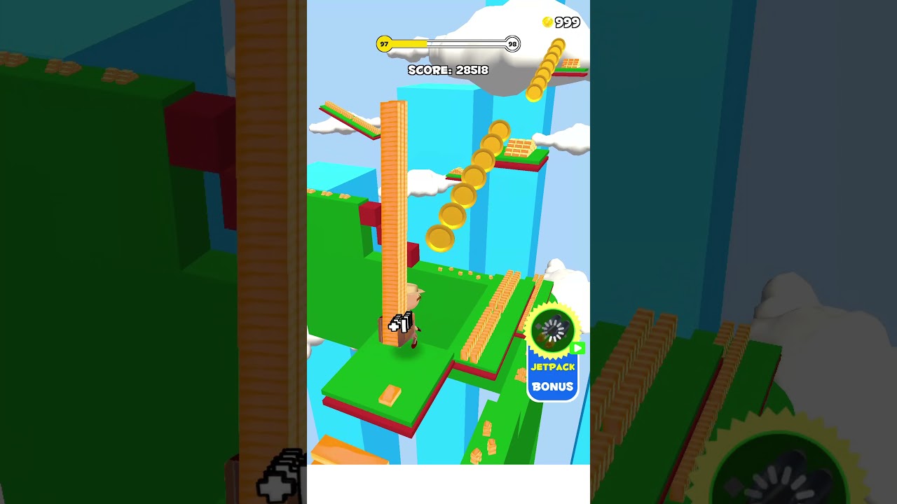 Stair Run NEW UPDATE GAMEPLAY  ALL LEVELS! NEW GAME  Shorts (Android, iOS) # 73