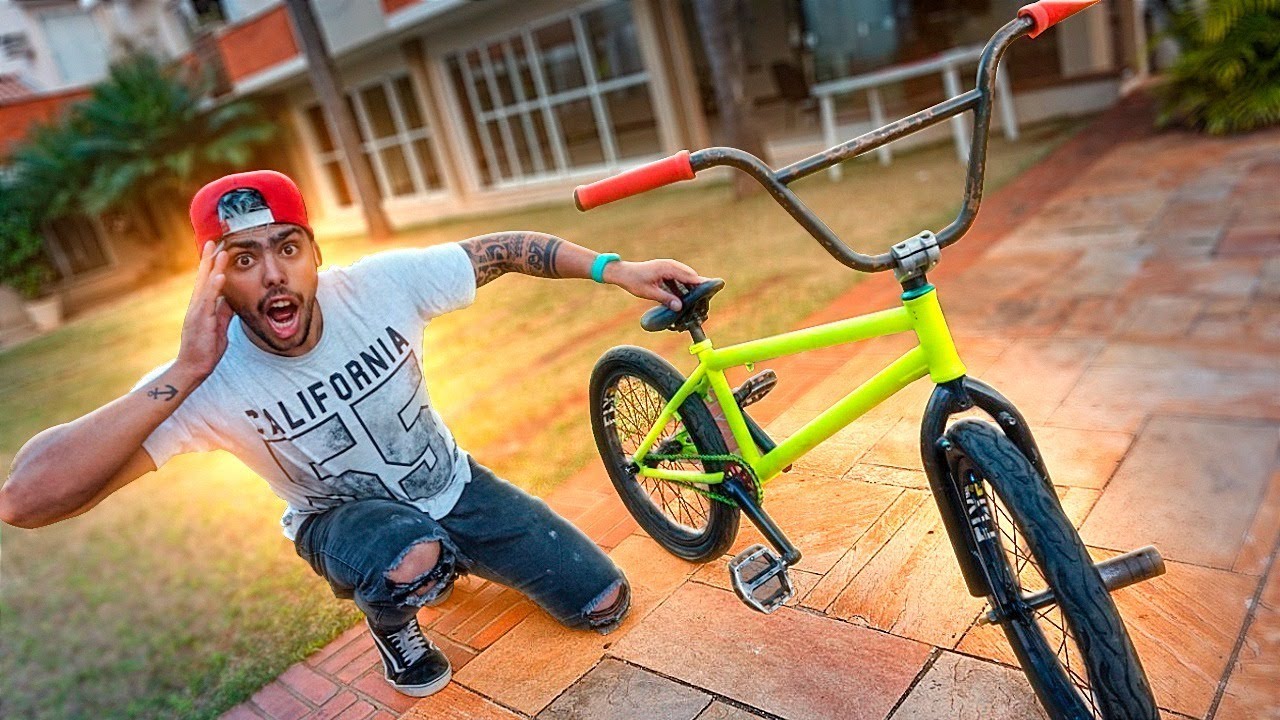 GANHEI UMA BICICLETA BMX DE PRESENTE  😱* foi surpresa *