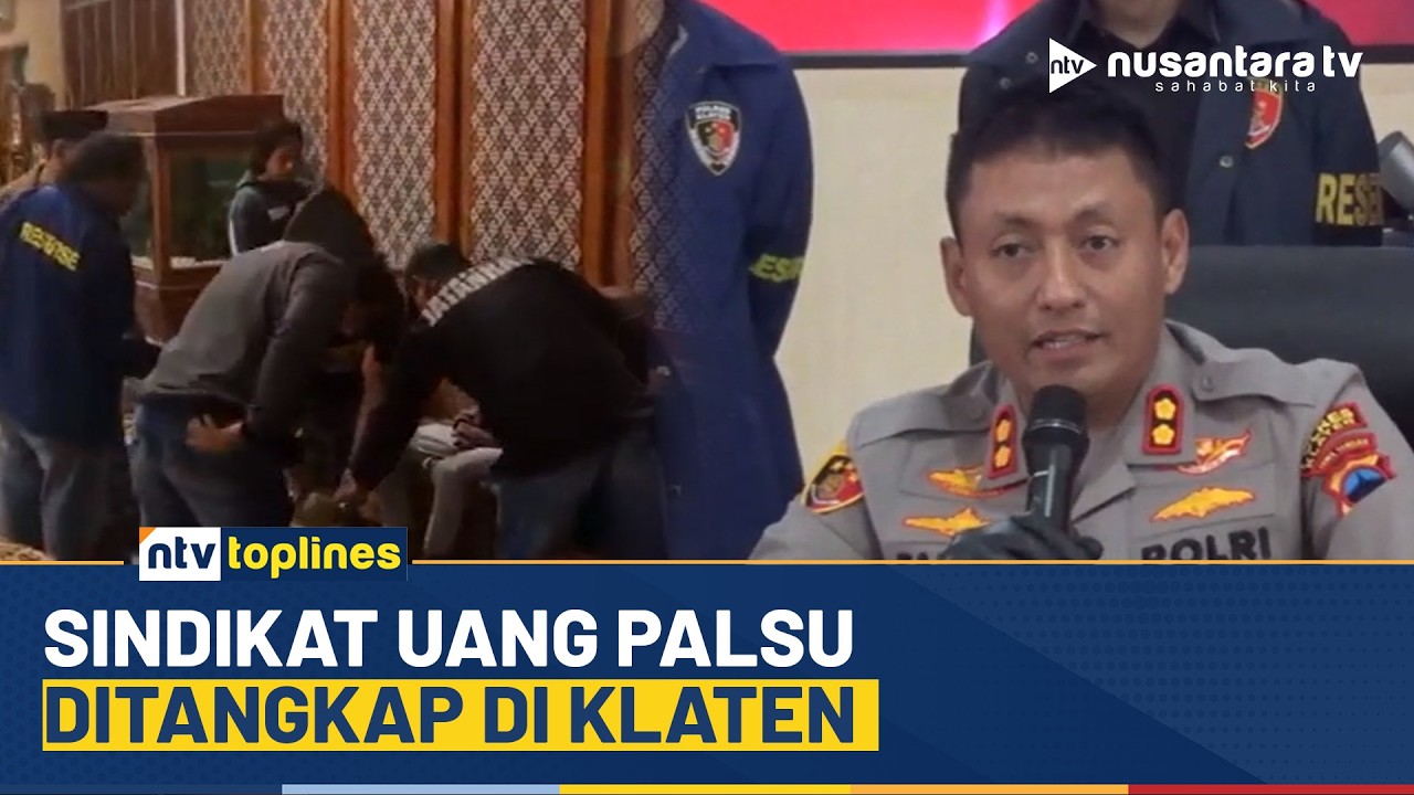 Digerebek Saat Cetak Uang! Komplotan Uang Palsu Lintas Provinsi Dibekuk Polres Klaten | NTV TOPLINES