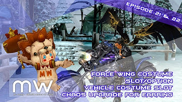 Cabal Online Episode 21 and 22 Slot for Vehicle Costume, Force Wing Costume and Chaos Earrings