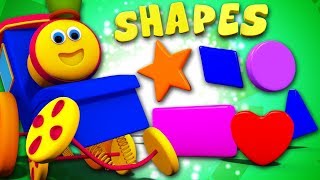 the shapes song learning videos by bob the train on kids tv