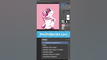 www.photobacks.com Photoshop Actions in Valentine Creative