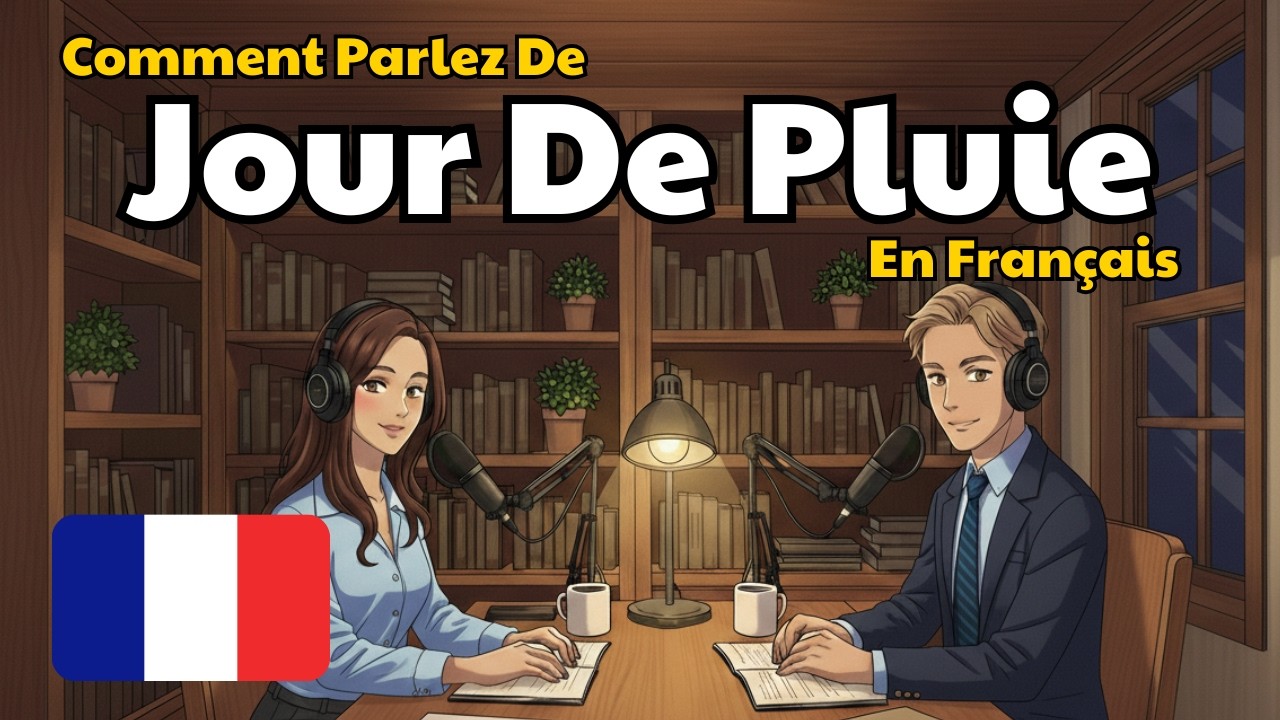 Comment décrire une journée pluvieuse ? | Phrases et vocabulaire faciles en français