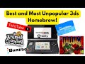 Overview Of The Best and Most Obscure 3ds Homebrew