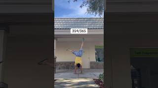 354/365 days. Today's vibe:'Funkytown' by Lipps Inc. #handbalance #acro #music #december #funky