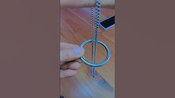 MIREN AMIGOS COMO HACER ESTE TRUCO DE LA ARGOLLA Y LA CADENA #trucos #ideascreativas #argolla #segu