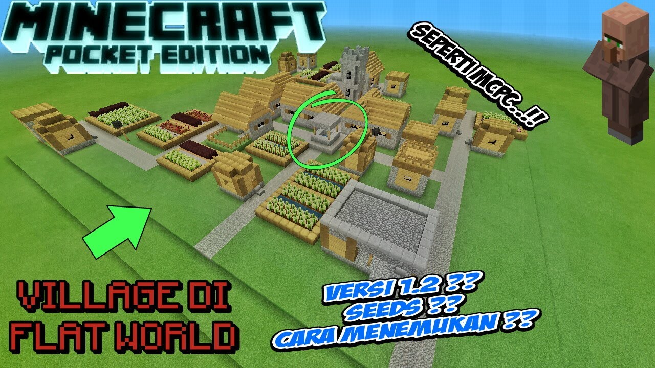 CARA MENEMUKAN VILLAGE DI FLAT WORLD..!!! Seperti MCPC..!!! Mudah