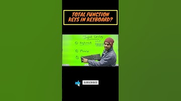 Total Function Keys In keyboard🤔?  #shorts #ytshorts #ict #netjrfwithraman #keyboard
